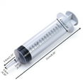 thumbnail image 3 of 2 Pack 150ml Large Syringes With 2 Tubes And 100Pcs Disposable Plastic Gloves, Extra Large Reusable Plastic Syringe For Glue Dispensing, Scientific Labs, Watering, Refilling, Feeding, Measuring, 3 of 7