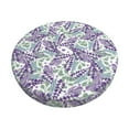 thumbnail image 6 of Uemuo Lavender Flowers Pattern Round Bar Stool Seat Covers Washable Stool Cushion Slipcover Elastic Bar Chair Covers-, 6 of 7