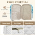 thumbnail image 6 of Yuyamidu Sea Turtle Bible Cover Case for Women Hibiscus Large Quilted Bible Carrying Case with Handles Bibles Study Supplies & Accessories Christian Gifts for Women, Blue, 6 of 8