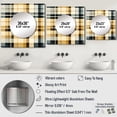 thumbnail image 4 of Designart "Classic Plaid Elegance I" 0 Square Mirror For Wall Decor - Large Cream Square Mirror Printed Wall Decor - Scandinavian Square Living Room Mirror, 4 of 5