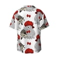 thumbnail image 7 of Kdxio Men's Hawaiian Shirt for Men Short Sleeve Shirt Rabbit And Hedgehog Summer Casual Holiday Beach Button Down T-Shirts, 7 of 7