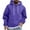 Hoodies for Men Purple, variant on Mens Fleece Lined Hoodies Sweatshirts Big & Tall with Front Pocket Basic Pullover Sweatshirt Casual Plus Size Long Sleeve Solid Comfort Hooded