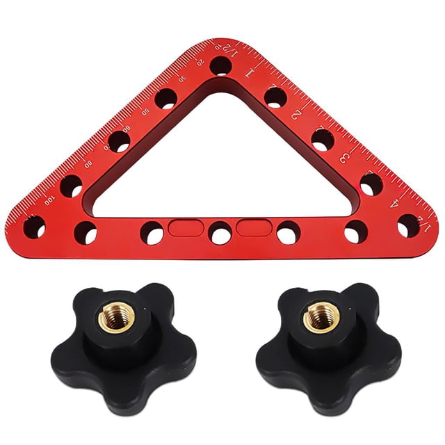 Regla De Posicionamiento Para Carpintería De Aleación De Aluminio, 45/90 Ángulos, 120Mm/4,72 Pulgadas, Clip De Fijación Para Instalación, Regla Para Carpintería Kearding TO004885-00