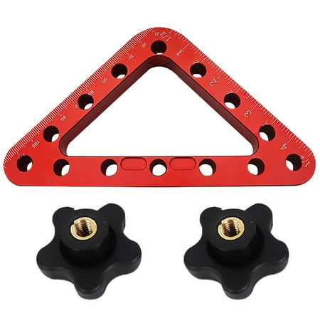 

45/90 Angles 120mm/4.72inch Aluminum Alloy Woodworking Positioning Ruler Installation Fixing Clip Woodworking Ruler