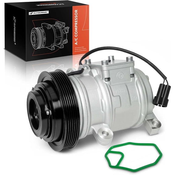 A-Premium A/C Compressor with Clutch Compatible with Dodge Grand Caravan Plymouth Grand Voyager 1993 1994 1995 V6 3.0L