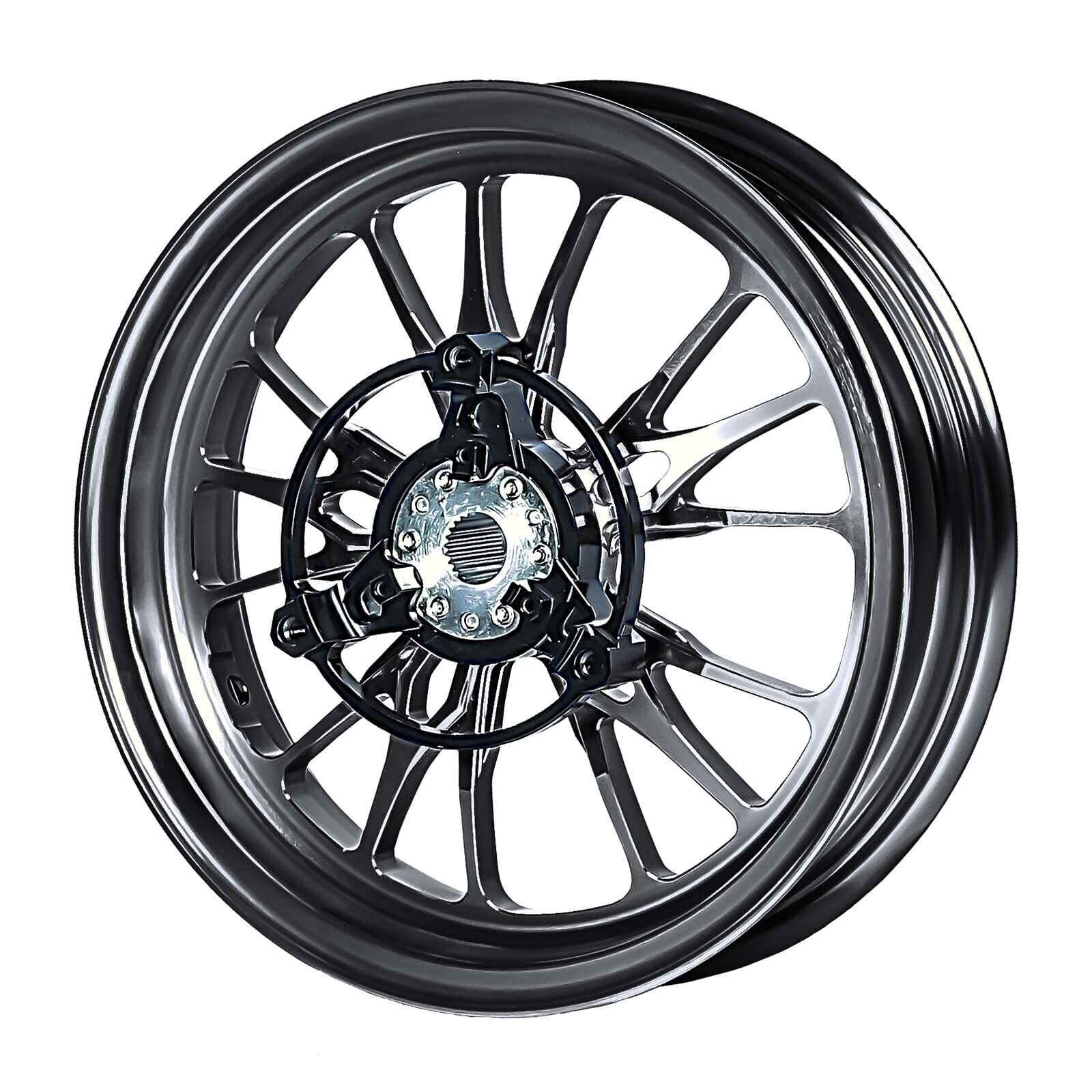 Forged Aluminum Alloy Rims Wheels for Yamaha Zuma 125 2022 - 2024 - Black Color