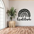 thumbnail image 2 of Gratitude - Aztec Patterned Beautiful Rainbow And Clouds Design Vinyl Wall Art Wall Sticker Wall Decal Home Kids Room Study Room Boys Girls Room Wall Décoration Design Décor Size (18x20 inch), 2 of 3