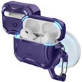 thumbnail image 1 of Funda ESR Cyber Armor Tough con HaloLock para AirPods Pro, color morado, 1 of 9