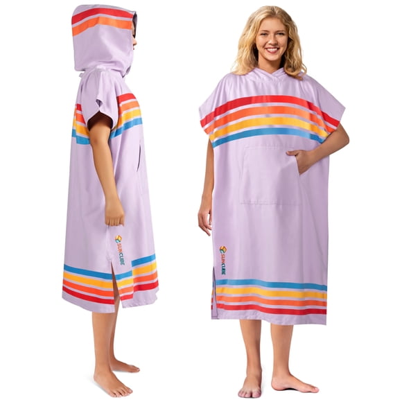 Towel SUN CUBE, poncho de surf, cambiador con capucha, 112 cm