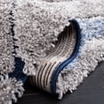 thumbnail image 7 of SAFAVIEH Memphis Watson Geometric Shag Area Rug, Grey/Cream, 4' x 6', 7 of 7