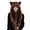Leopard, variant on Plush Novelty Animal Hat, 3 in 1 Function Faux Fur Full Animal Hood Hat Winter Warmer Cap