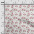 thumbnail image 2 of oneOone Rayon White Fabric Floral Craft Projects Decor Fabric Printed By The Yard 56 Inch Wide, 2 of 4