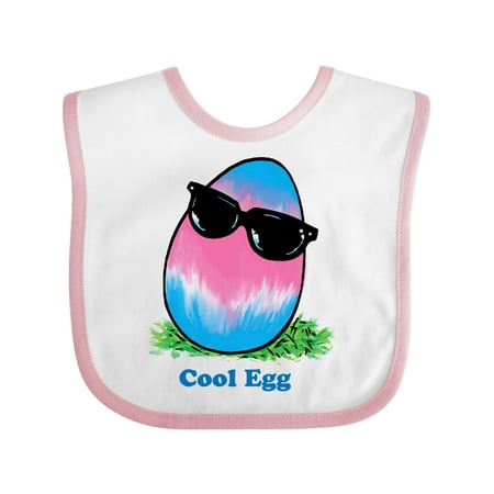 

Inktastic Easter Pink and Blue Cool Egg with Sunglasses Gift Baby Boy or Baby Girl Bib