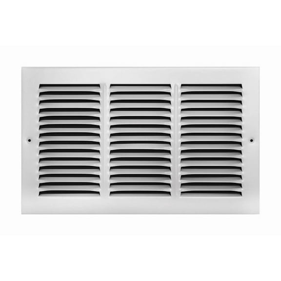Tru Aire 8 in. H X 14 in. W 1-Way Powder Coat White Steel Return Air Grille