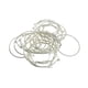 thumbnail image 4 of 20 piezas de aro redondo liso de 30mm, accesorios de alambre para pendientes y abalorios de vino Plata jinwen aretes de aro grandes, 4 of 6