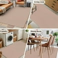 thumbnail image 6 of Brown Area Rugs 4x6 for Living Room, Farmhouse Solid Brown Color Modern Art Non Slip Washable Rug Runner, Low Pile Indoor Floor Carpet Mat Bathroom Rugs for Bedroom, Kids Room, 6 of 9