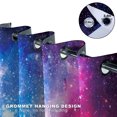 thumbnail image 4 of Wesan Galaxy Blackout Grommet Curtains, Purple Galaxy, 104" x 84", 2 Panels, 4 of 7