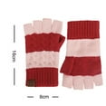 thumbnail image 2 of Roncen Fingerless Gloves for Women - Winter Gloves Warm Knit Cold Weather, Half Finger Glove for Winter Gifts, 2 of 2