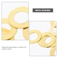 thumbnail image 3 of COMPUKAS 50pcs Flat Finish Plated Washers for Mechanical Equipment Replacement, Construction Repair Hardware Accessories, 3 of 8