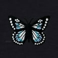 thumbnail image 2 of Dalix Butterfly Embroidered Shorts Washed Soft Fleece Relaxed Drawstring Pocket Fit Lounge Womens in Black XS X-Small, 2 of 5