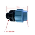 thumbnail image 4 of Adaptador de conector rápido macho/hembra de plástico, conectores de tubería de agua, piezas de tubería Macho 32 mm Zulema adaptador de manguera, 4 of 4