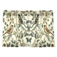 thumbnail image 7 of Yayeee Kitchen Curtains Tier Pair Light Filtering 27"x24" Rod Pocket Short Cafe Window Panel, Green Birds, 7 of 7