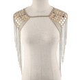 thumbnail image 2 of Arnés de bikini estilo punk vintage con eslabones para el cuerpo, cadena para el hombro, collar colgante dorado, 2 of 5