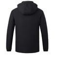 thumbnail image 5 of Herrnalise Men's Intelligent Heating Top Solid Color Winter Comfortable Long Sleeve Coat Sweater Black, 5 of 9