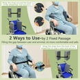 thumbnail image 6 of Lateral Support for Wheelchair Side Guards Wheelchair Lateral Support Cushion Posture Foam Wedge Pillows Contoured Wheelchair Cushion Side Padding for Seniors Better Posture with Strap, 6 of 6