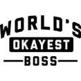 thumbnail image 3 of CafePress - World's Okayest Boss - 11 oz Ceramic Mug - Novelty Coffee Tea Cup, 3 of 6