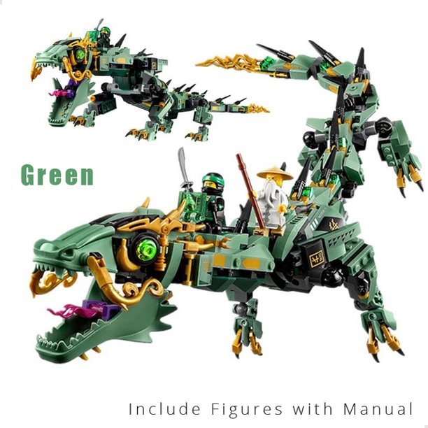 MOC Mecha Dragon Building Blocks liuwei Fit 70612 Juguetes para Niños 14 años o más