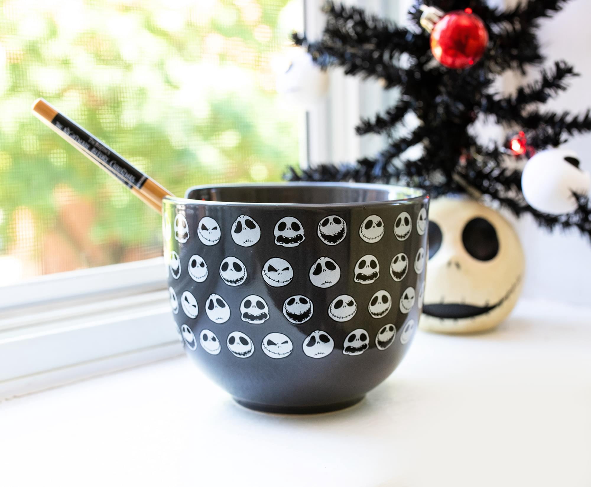 Disney The Nightmare Before Christmas Jack 20-Ounce Ramen Bowl with Chopsticks