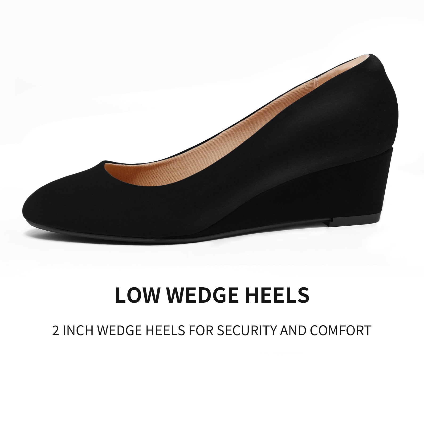 Women's D'orsay Pumps Close Toe Ankle Strap Kitten Heel - Adorable Low  Block Heel - Black - C31889Y6TZU | Ankle strap heels, Heels, Fashion heels