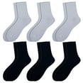 thumbnail image 1 of Calcetines tobilleros para hombre, 6 pares, calcetines de algodón para hombre y mujer, calcetines casuales de otoño e invierno, 1 of 5