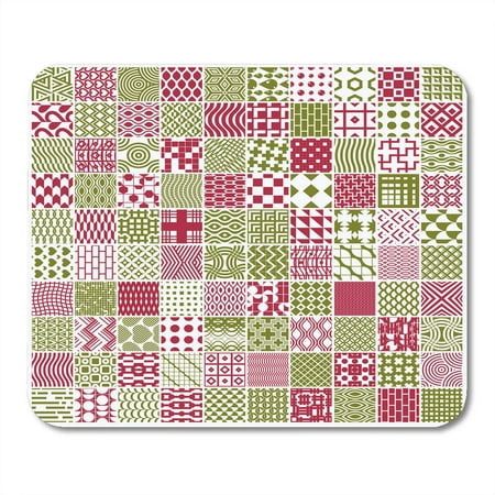 LADDKE Collection of Abstract Compositions Best for Use As Papers Symmetric Ornate Created with Simple Geometric Mousepad Mouse Pad Mouse Mat 9x10