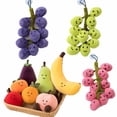 thumbnail image 1 of Cute Face Vegetable Eggplant Plushie Doll Stuffed Soft Fruit Pear Peach Tangerinr Banana Baby Appease Toy for Kids Birthday Gift zhangyuxiang LED, 1 of 2