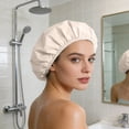 thumbnail image 4 of BotaniNest Bonnet de Douche Réutilisable pour et Protecteur de Cheveux de Bain à Bande Élastique Douce, 4 of 4