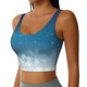 thumbnail image 2 of Balery Christmas Snowflakes Sujetadores deportivos con espalda cruzada para mujer, acolchados, sin costuras, de alto impacto, ideales para yoga, gimnasio, entrenamiento y fitness.-Medium, 2 of 8