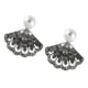 thumbnail image 2 of 1 Par de Pendientes Colgantes de Sector para Mujer, Pendientes de de Imitación para Niñas, Joyería Plata, 2 of 6