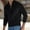 Black, variant on Men's Stretch Knit Sweater Long Sleeve Stand Collar Sweaters Solid Quarter Zip Pullover Tops Thickened Warm Sweater Fall Winter Casual Sweaters Black M