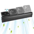 thumbnail image 4 of Adjustable Cooling Fan Fish Tank Heat Dissipation Cooling Fan with 3-Head Fan Aquarium Farming Gras, 4 of 5