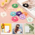 thumbnail image 7 of Unique Bargains Chiffon Flower Appliques for DIY Craft Clothing Wedding White, 7 of 7