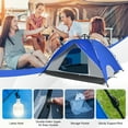 thumbnail image 4 of Topcobe 2-in-1 4 Person Instant Pop-up Waterproof Camping Tent, Easy Set Up Camping Tents Shelter, Blue, 4 of 8