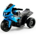 thumbnail image 1 of MotorGenic 6V Kids Electric Motorcycle, 3-Wheel Blue Ride on Toy with LED Light & Music, Remote Control for Children Boys Girls, 1 of 8