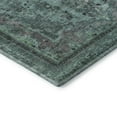 thumbnail image 3 of Addison Rugs Mayfield Premium Machine Washable Traditional Global Teal Rectangle Rug, 10' X 14' Machine Washable Traditional Global Teal Oversized Sherpa Throw Blanket, 3 of 7