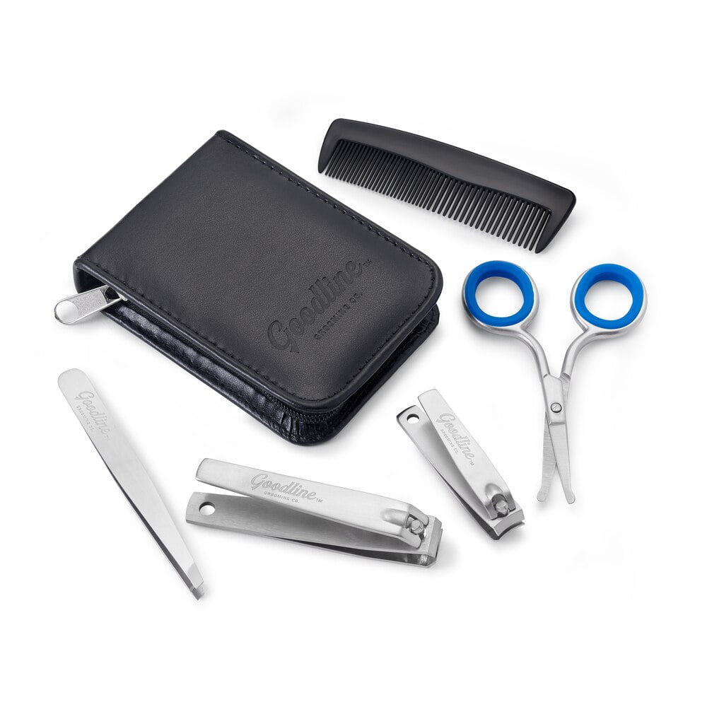 Goodline Premium Grooming Kit in Stylish Zippered Case with 2 nail