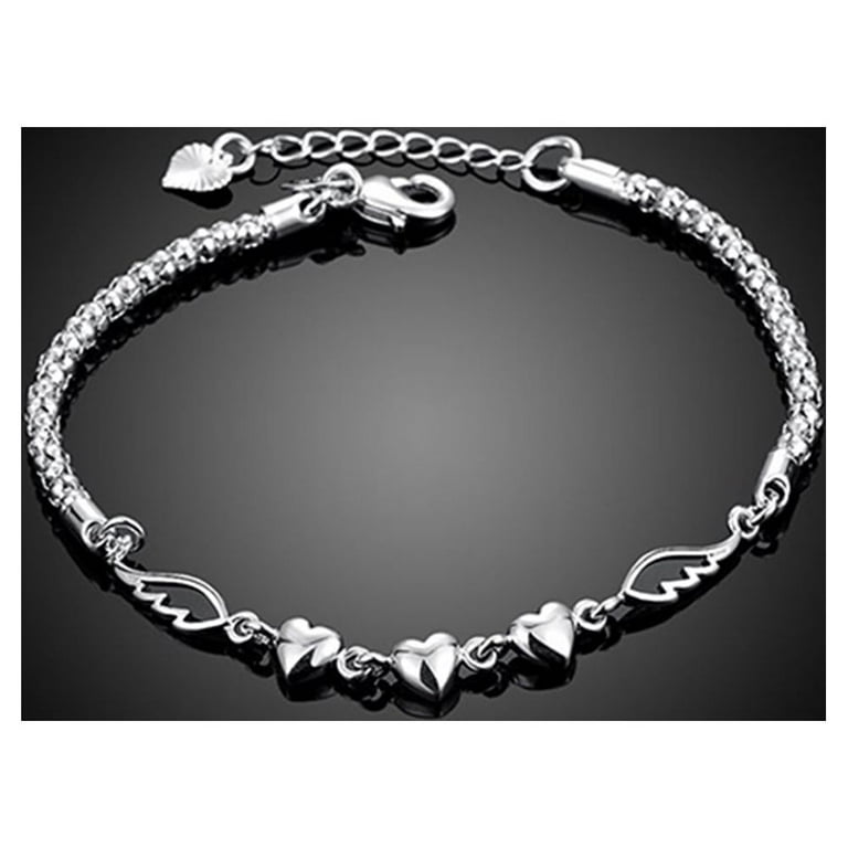 Silver bracelet female sale