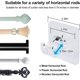 thumbnail image 3 of No Drill Curtain Rod Brackets, 12 Pcs Self Adhesive Curtain Rod Holder, for Bathroom Kitchen Home Hotel Use, 3 of 5