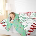 thumbnail image 3 of Erosebridal Red & Mint Dripping Baseball Field & Red Bats Graphic Queen Comforter Set 3pcs, Baseball Graphic Bedding Comforter Set for Boys And Girls Kids,Ultra Soft Home Decor, 3 of 6