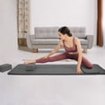 thumbnail image 5 of BalanceFrom 71x24x1 Inches Extra Thick Yoga Mat with Knee Pad and 2 Blocks, Gray, 5 of 11
